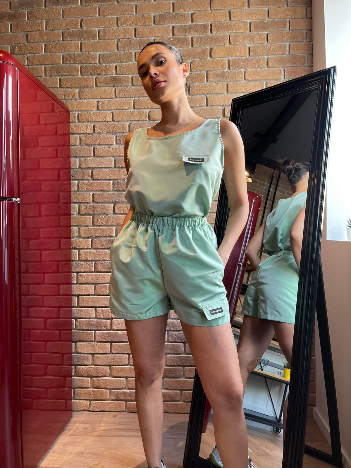 Top Inna Manoli taffeta top Baroc Boutique