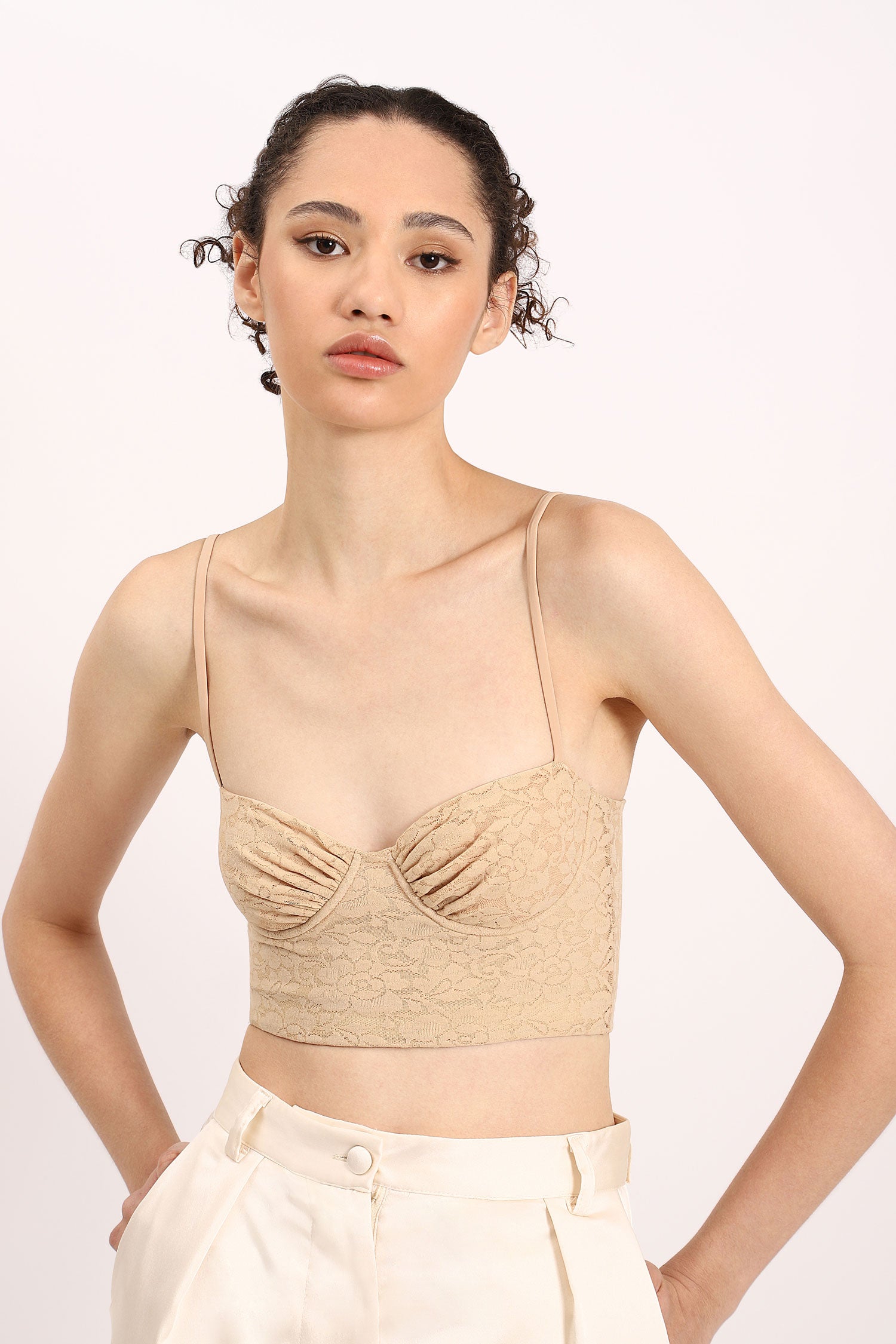 Top Lace sweetheart neck bralet Baroc Boutique