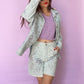 Dixie denim short with rhinstones